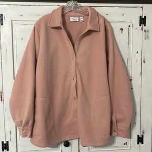 Denim & Co women's heavy fleece jacket.